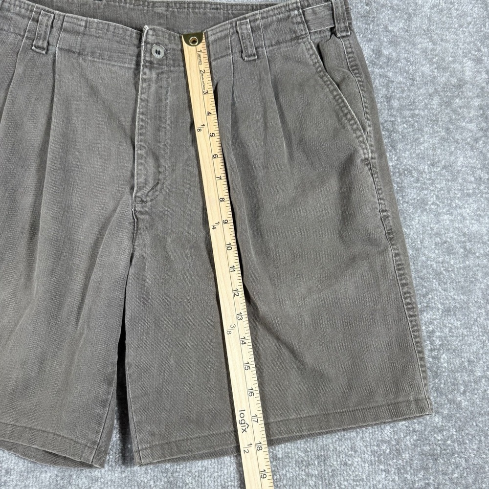 Vintage Levi's Dockers Shorts Men's 36 Brown Double Pleated USA Made - Picture 6 of 10